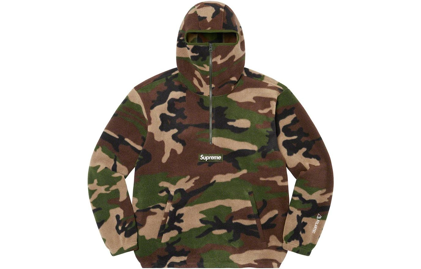 Supreme FW22 Week 14 x Polartec Facemask Half Zip Pullover