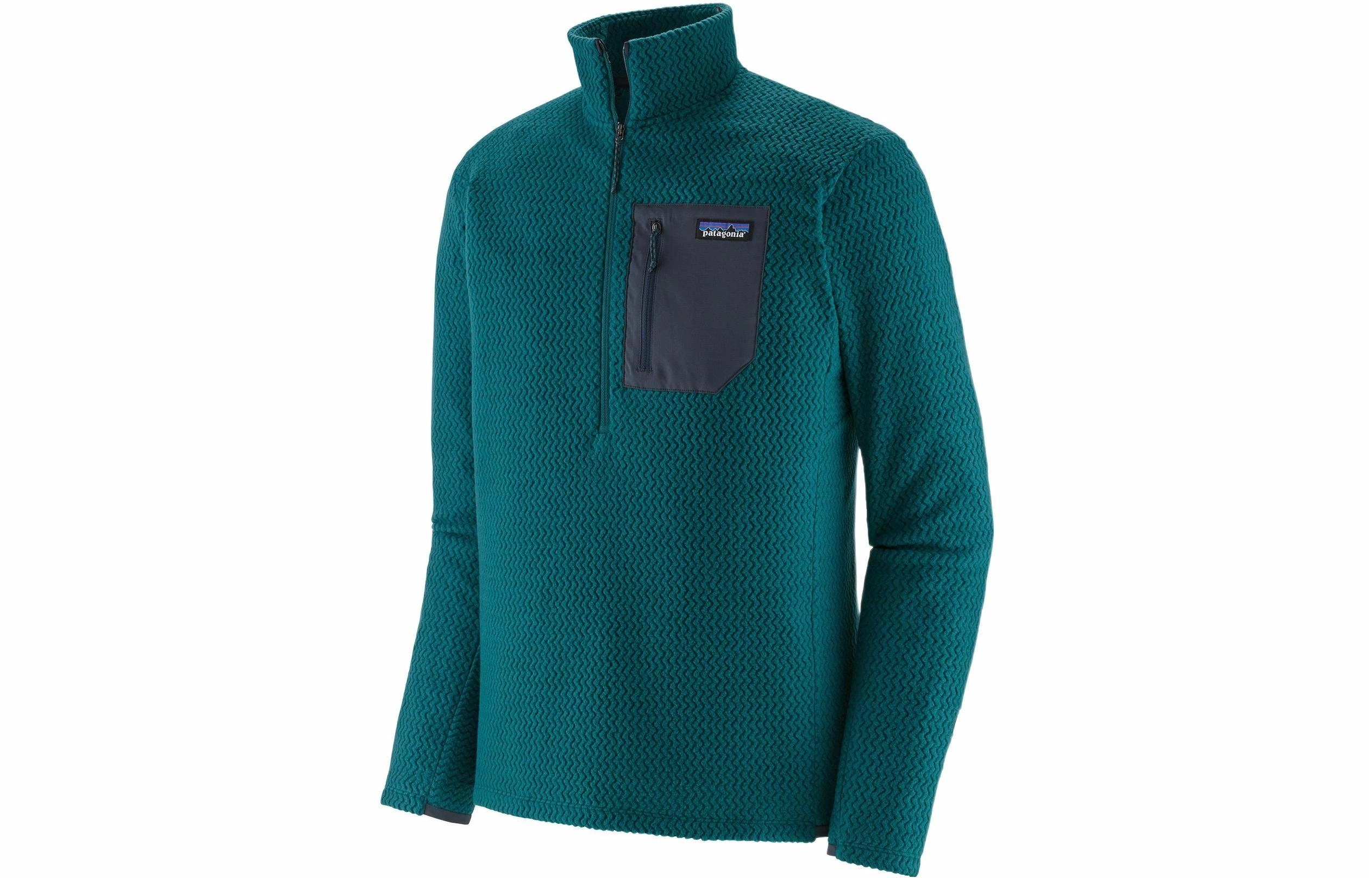 patagonia R1 Air Zip Neck Logo
