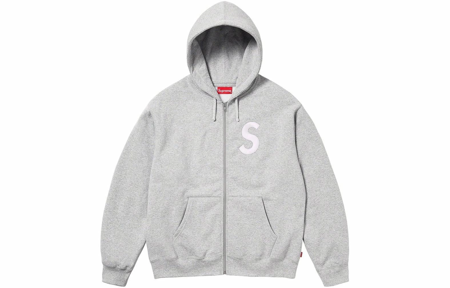 Supreme FW23 WEEK3 S LOGO ZIP UP HOODED SWEATSHIRT S Logo