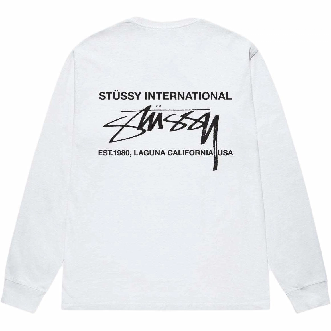 Stussy FW24 SMOOTH INTERNATIONAL LS TEE logoT