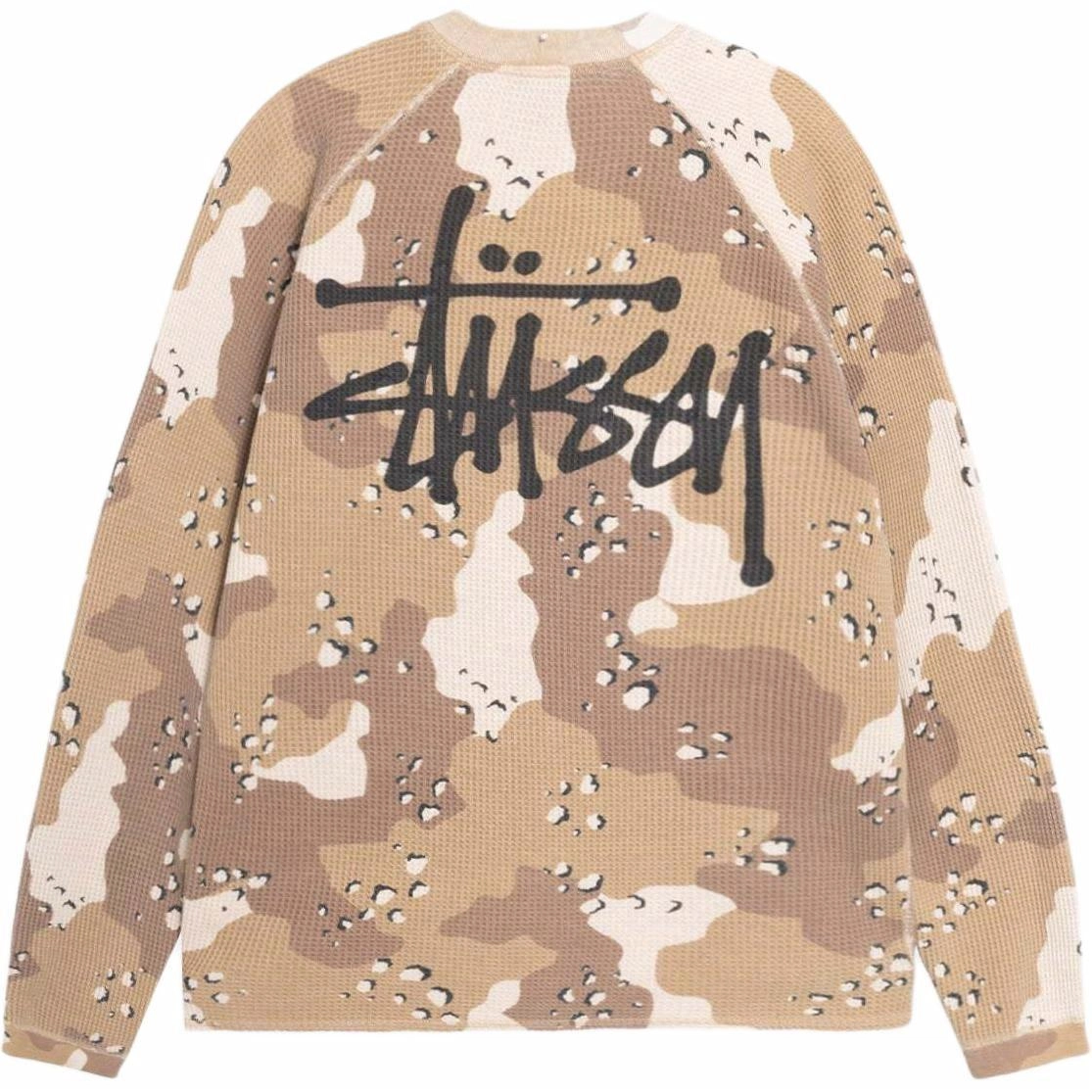 Stussy FW24 RAGLAN THERMAL LS CREW logoT