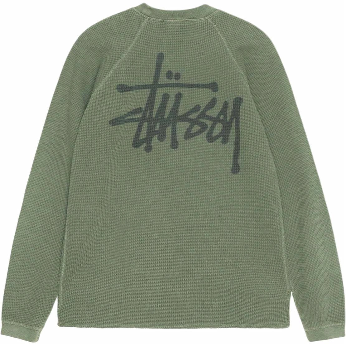 Stussy FW24 RAGLAN THERMAL LS CREW logoT