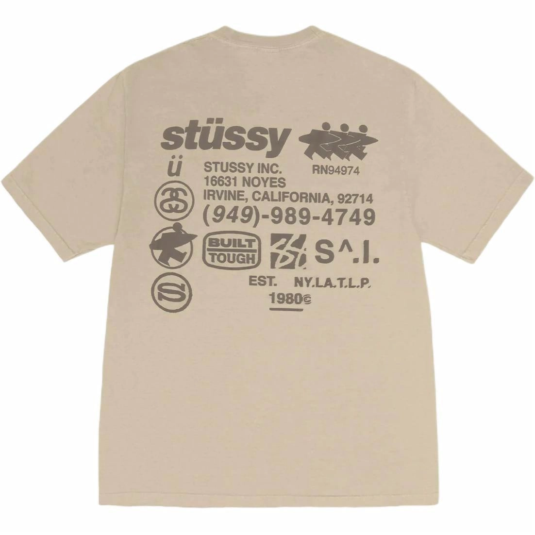 Stussy FW24 DNA TEE PIGMENT DYED logoT