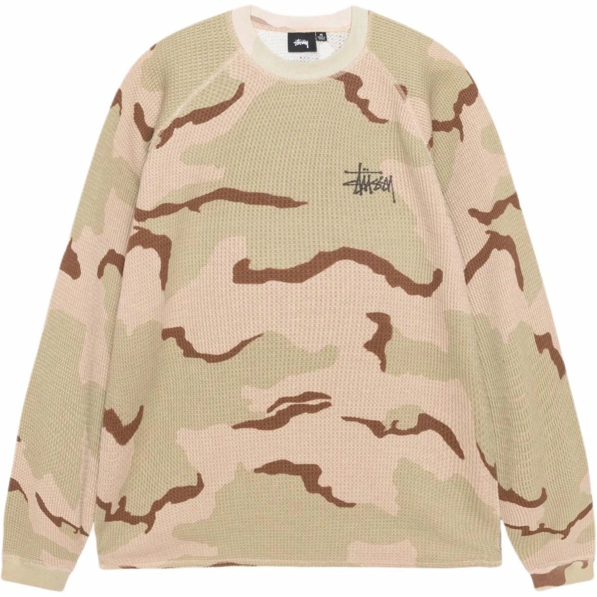 Stussy FW24 RAGLAN THERMAL LS CREW logoT