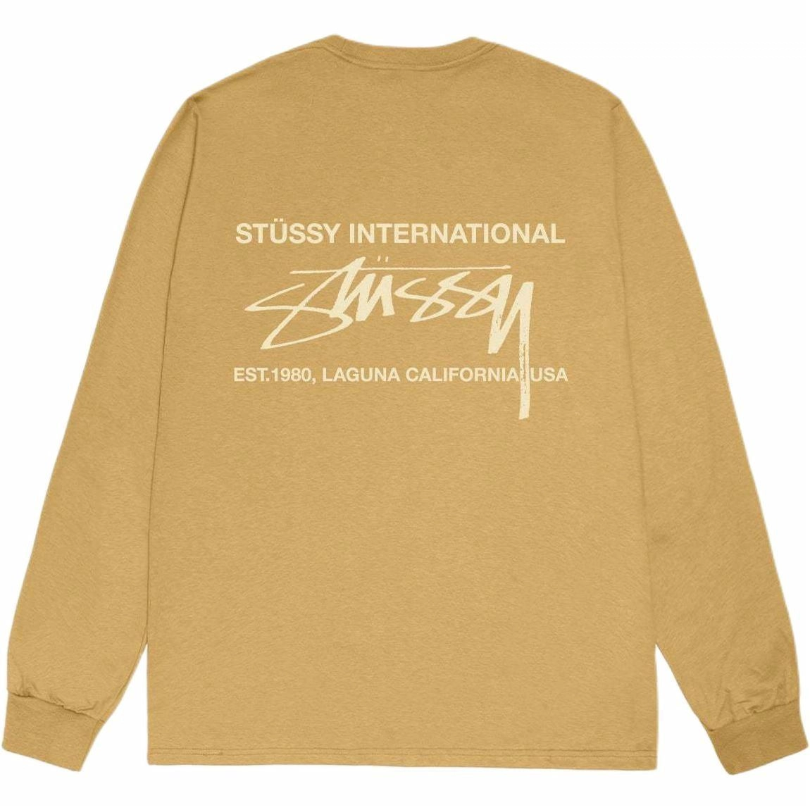 Stussy FW24 SMOOTH INTERNATIONAL LS TEE logoT