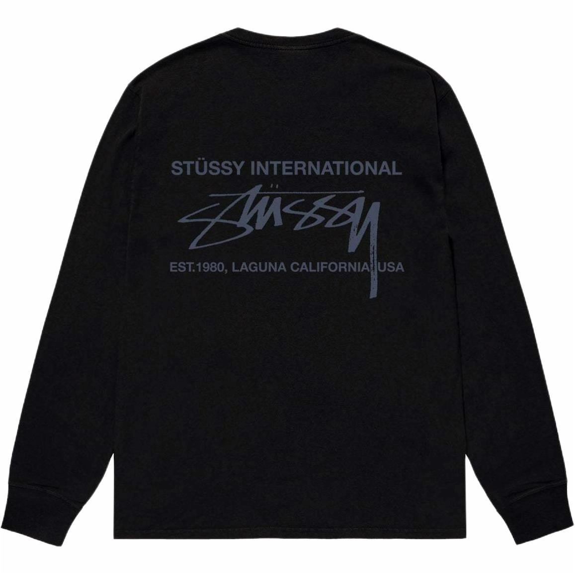 Stussy FW24 SMOOTH INTERNATIONAL LS TEE logoT