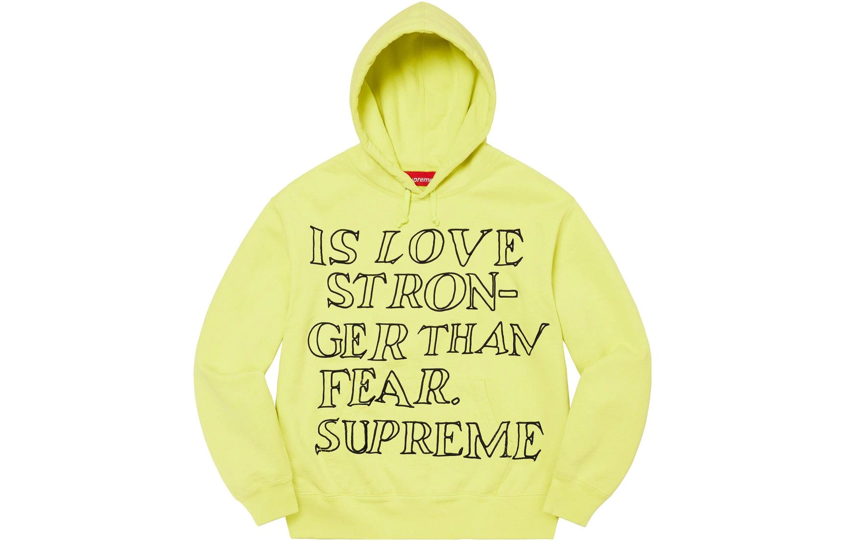 Supreme SS23 Week 3 Stronger Than Fear Hooded Sweatshirt Shirt