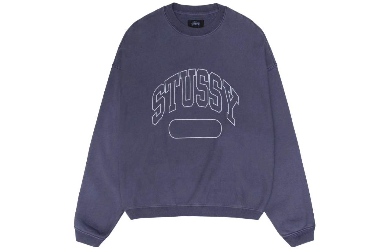 Stussy FW23 VARSITY OVERSIZED CREW Logo