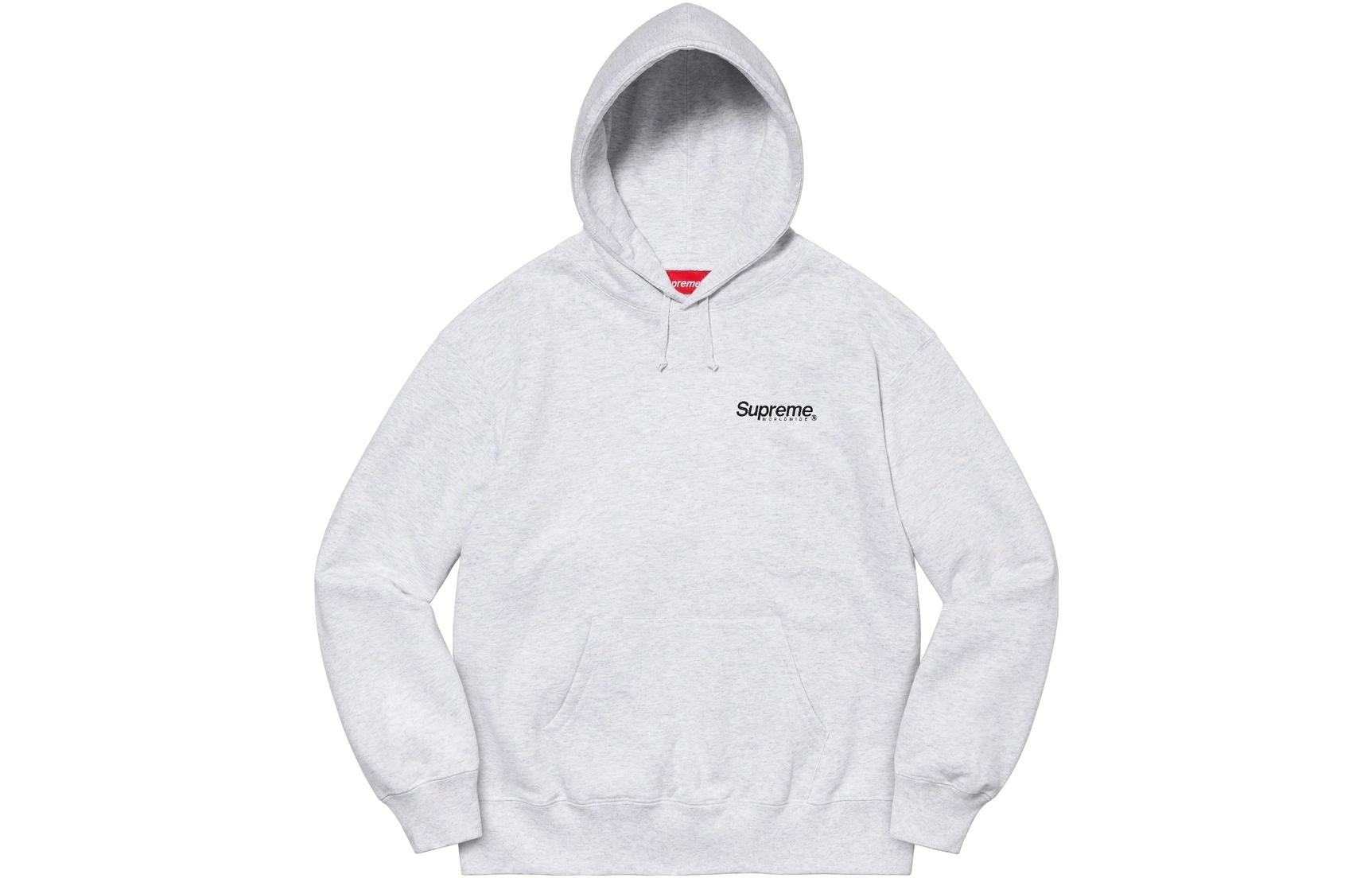 Supreme SS23 Week 4 WORLDWIDE HOODED SWEATSHIRT Logo