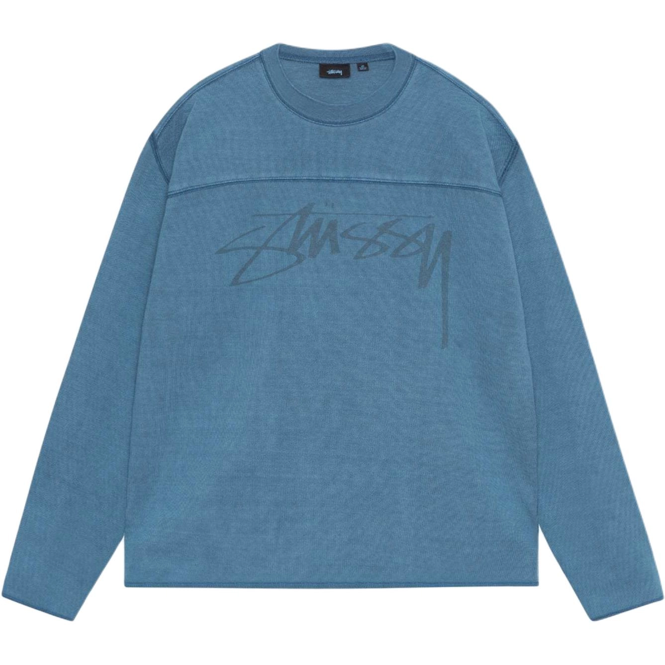 Stussy FW24 FOOTBALL CREW PIGMENT DYED COTTON T