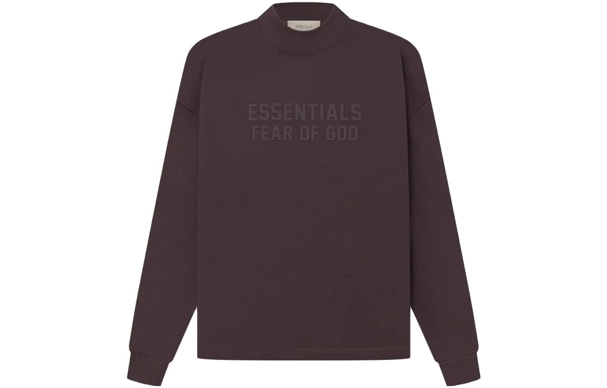 Fear of God Essentials SS23 Relaxed Crewneck Plum Logo