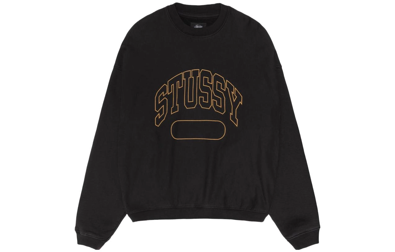 Stussy FW23 VARSITY OVERSIZED CREW Logo