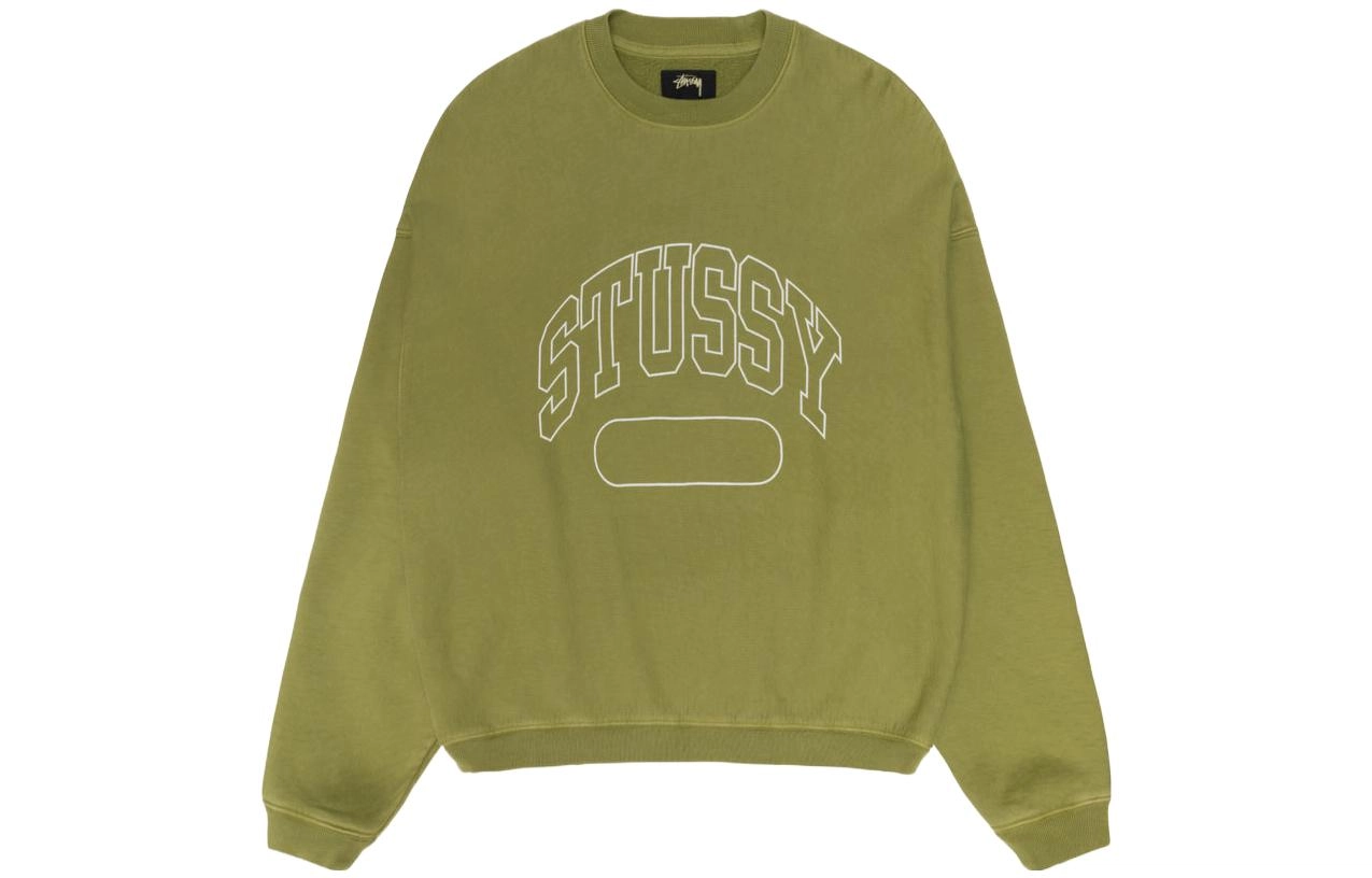 Stussy FW23 VARSITY OVERSIZED CREW Logo