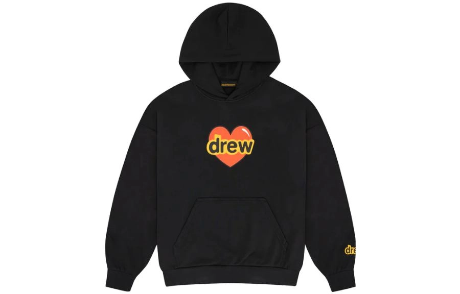 Drew House SS23 i love drew i love drew hoodie black