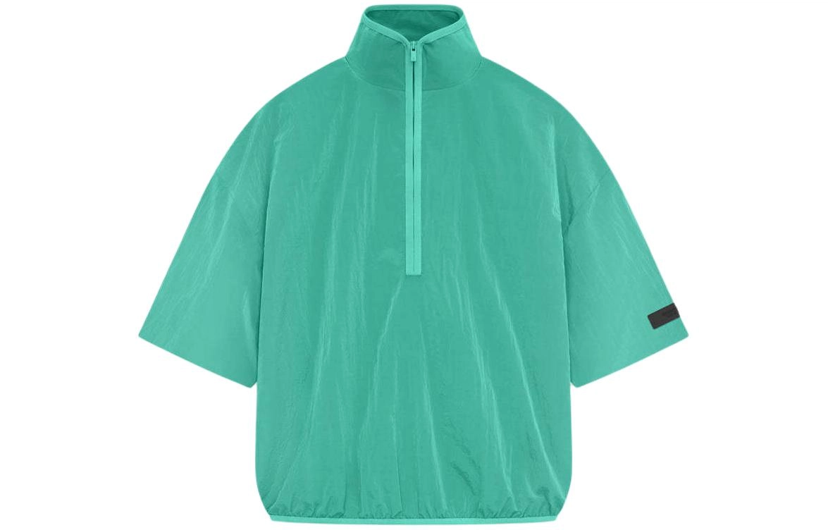 Fear of God Essentials SS24 drop2 Halfzip Mockneck Shirt Mint Leaf