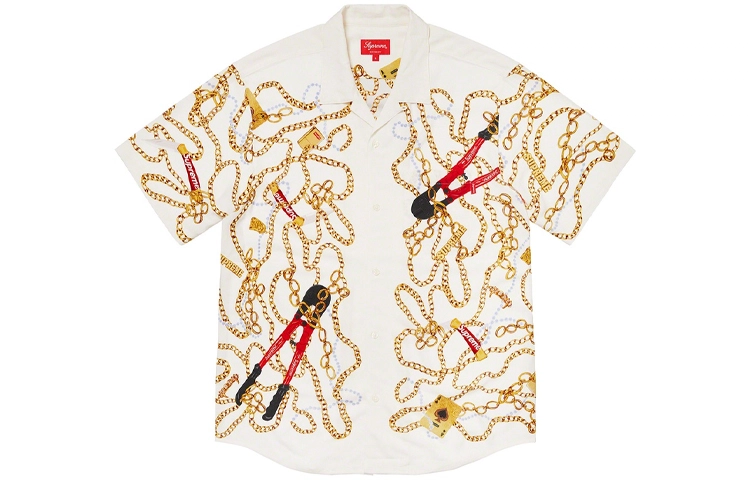 Supreme FW20 Week 9 Chains Rayon SS Shirt