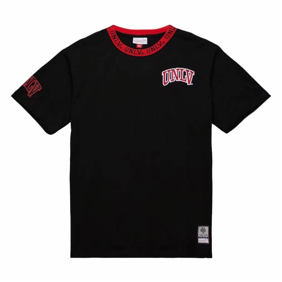 Mitchell Ness x NCAA UNLV Rebels Jacquard Ringer Vintage Logo T