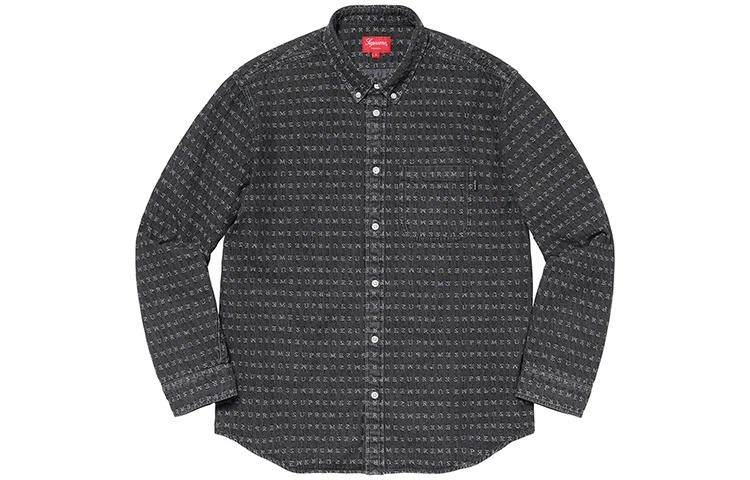 Supreme SS20 Week 5 Jacquard Logos Denim Shirt