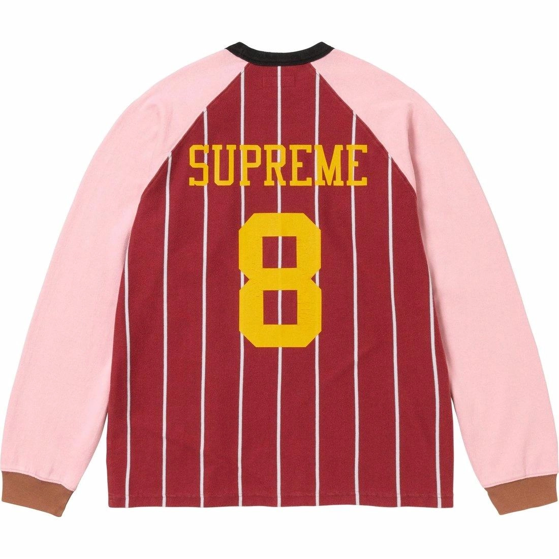 Supreme FW24 WEEK5 Stripe Raglan LS Top T