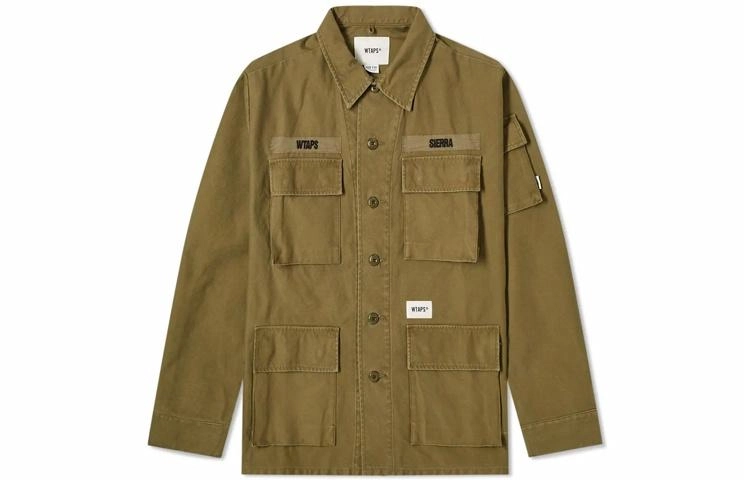 WTAPS Jungle Ls 01 Shirt. Cotton. Satin
