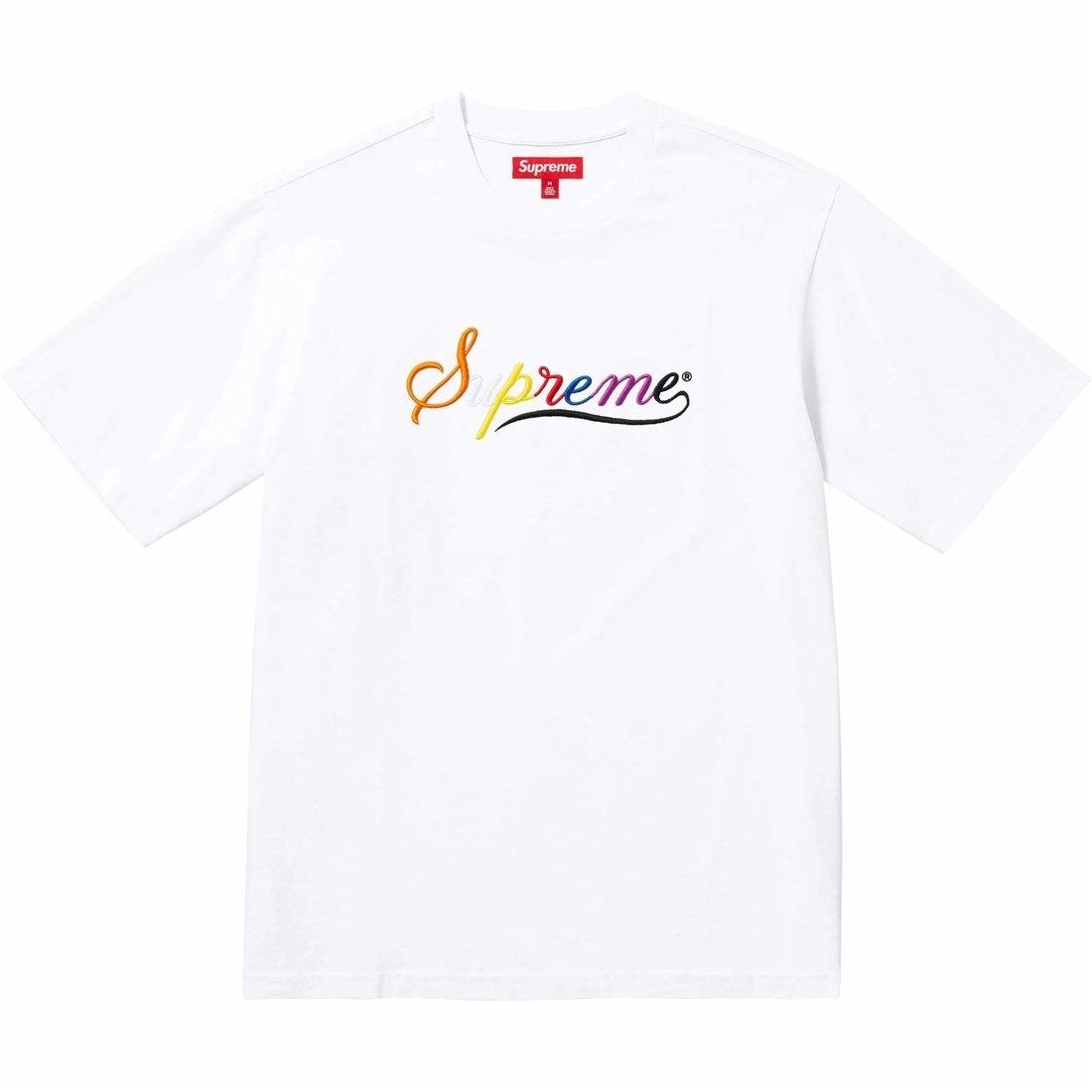 Supreme FW24 WEEK5 Cursive SS Top logoT