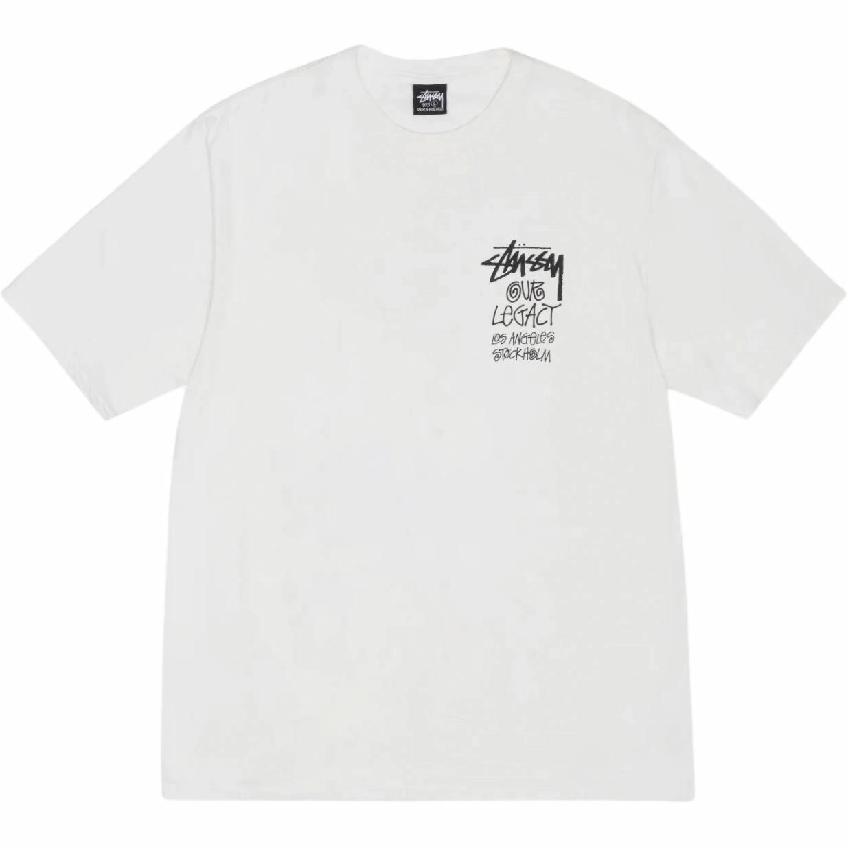 Stussy x OUR LEGACY FW24 WORK SHOP 8 BALL YIN YANG TEE PIGMENT DYED logoT