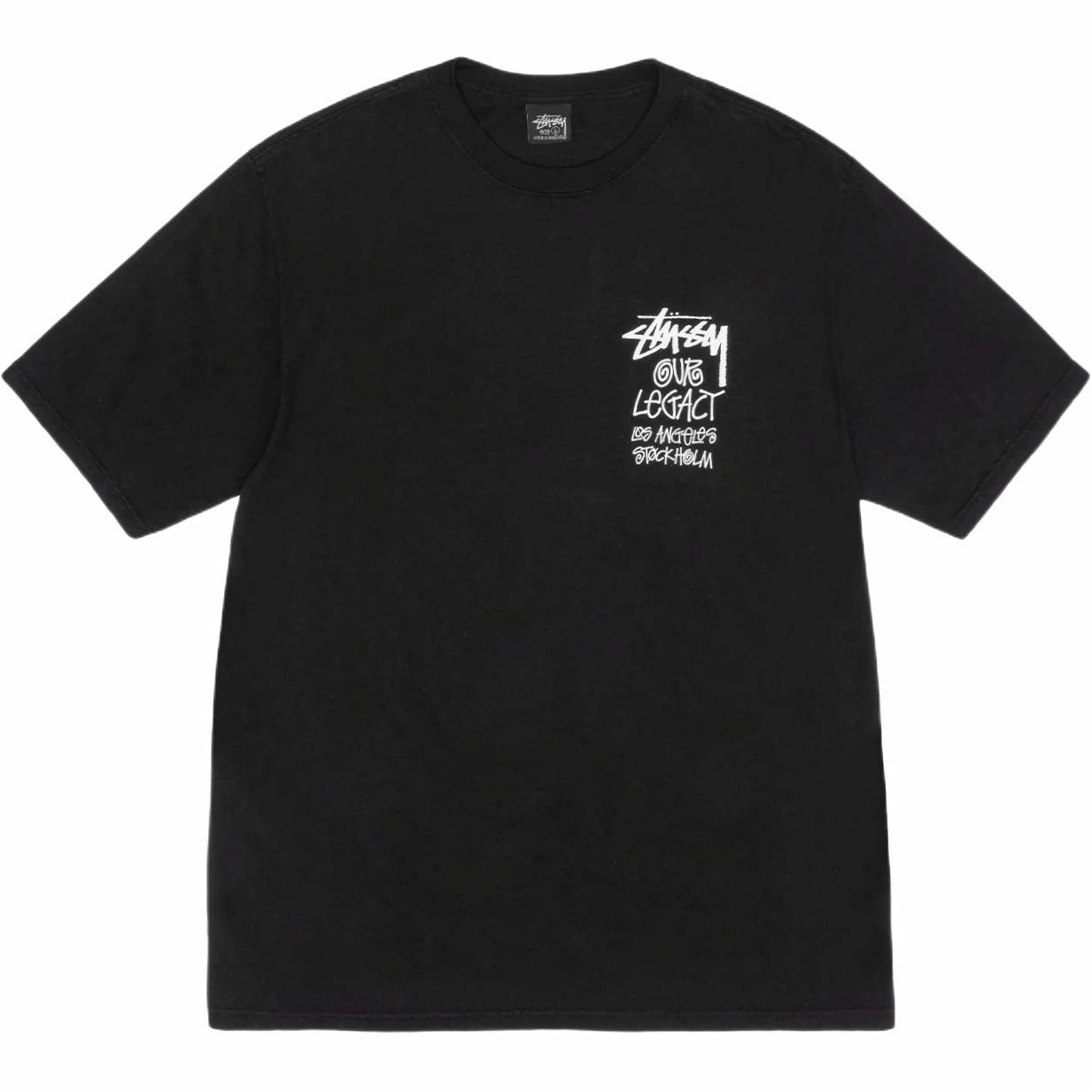 Stussy x OUR LEGACY FW24 WORK SHOP 8 BALL YIN YANG TEE PIGMENT DYED logoT