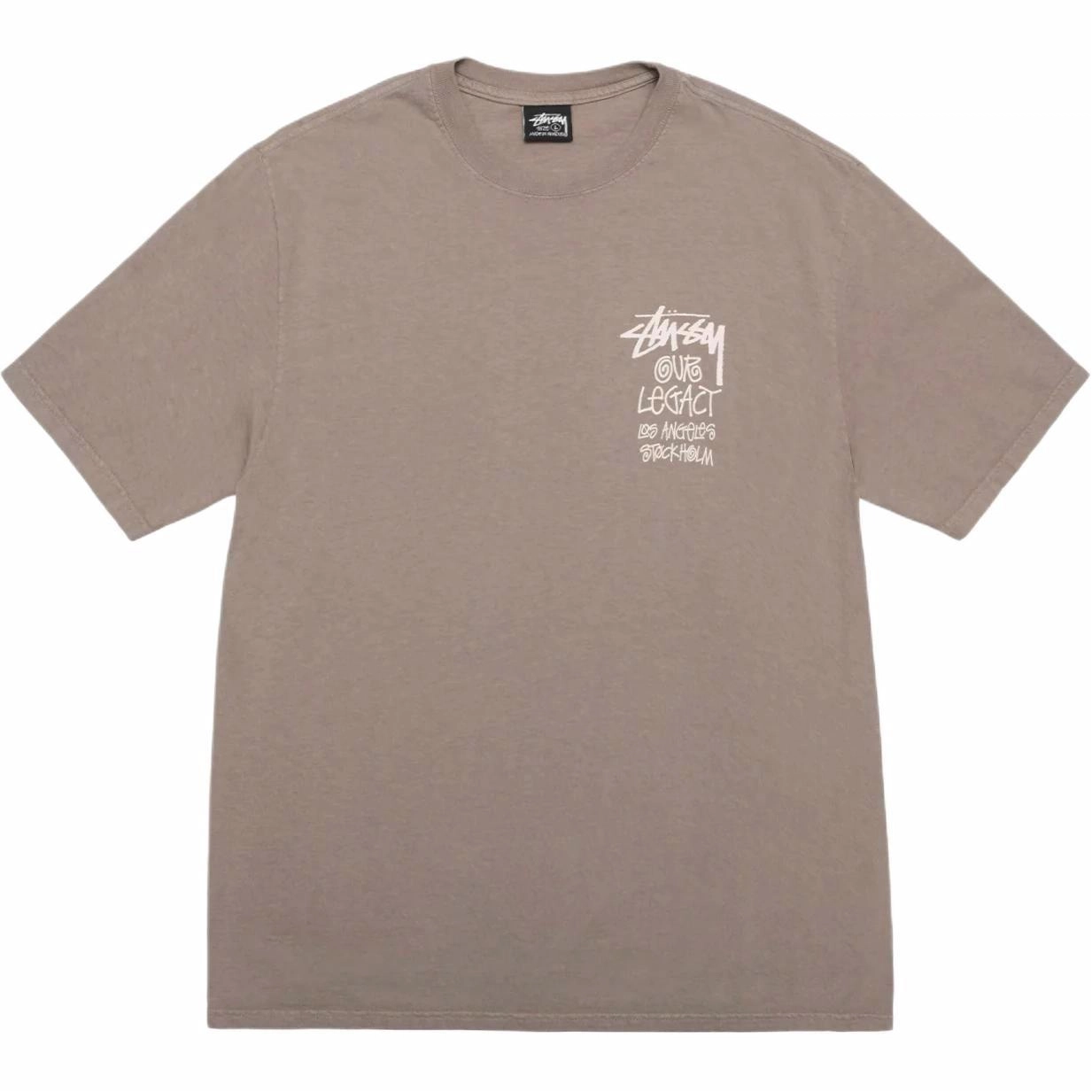 Stussy x OUR LEGACY FW24 WORK SHOP 8 BALL YIN YANG TEE PIGMENT DYED logoT