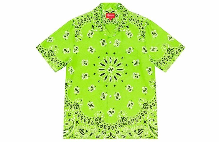 Supreme SS21 Week 12 Bandana Silk SS Shirt