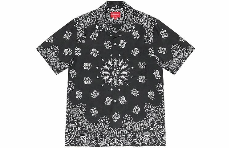 Supreme SS21 Week 12 Bandana Silk SS Shirt
