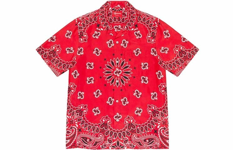 Supreme SS21 Week 12 Bandana Silk SS Shirt