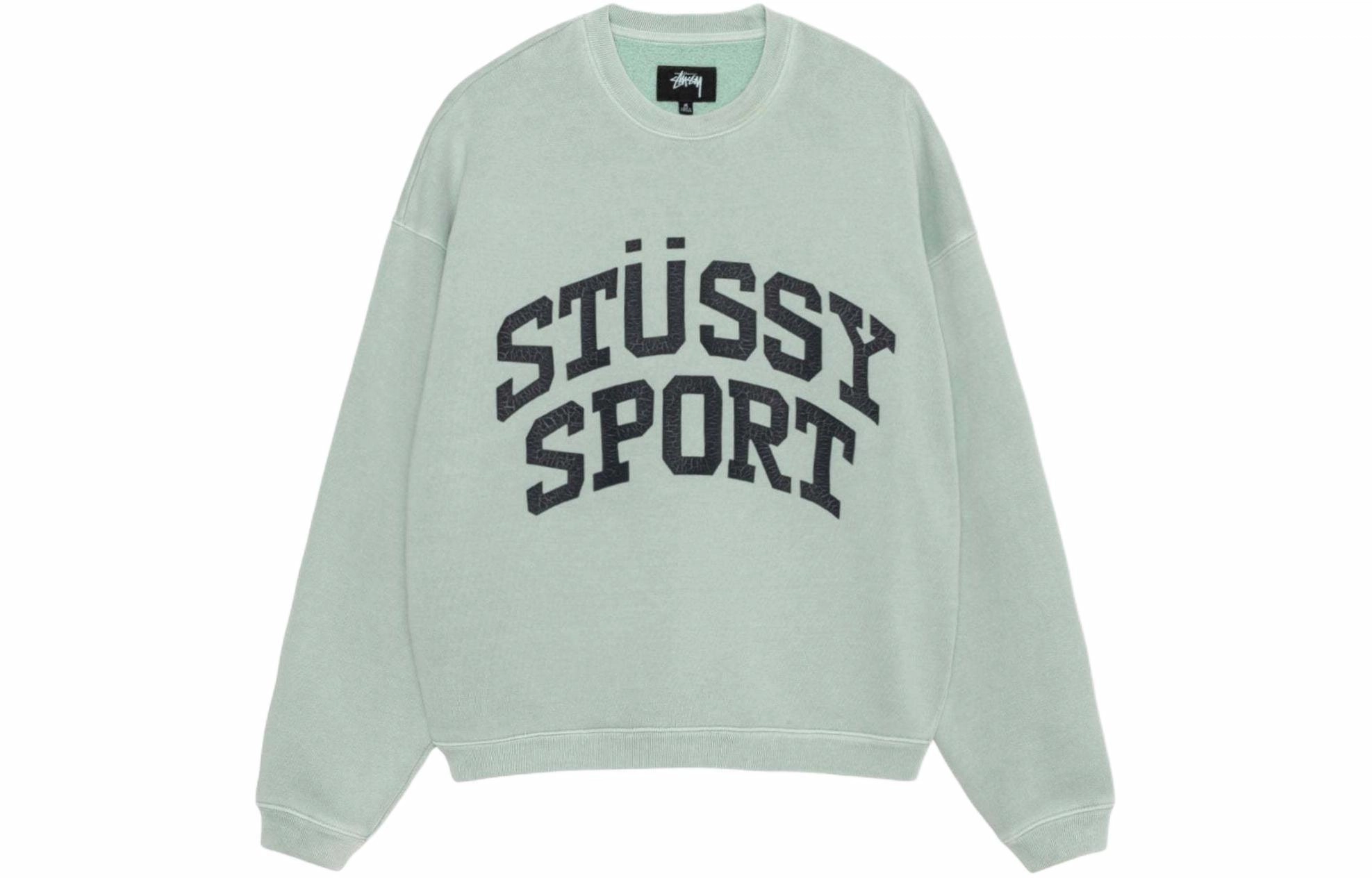 Stussy SS24 BIG CRACKLE SPORT CREW logo
