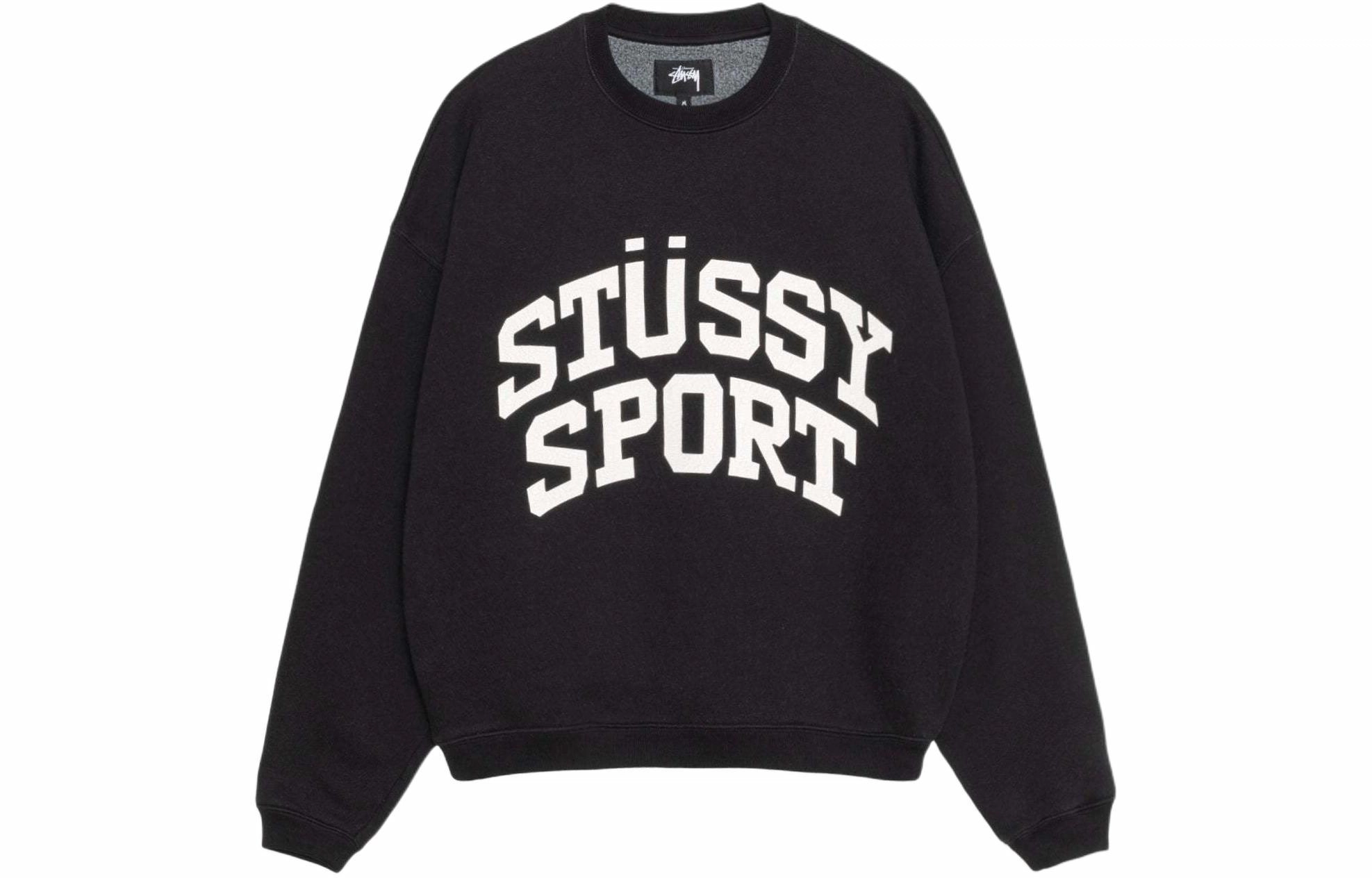 Stussy SS24 BIG CRACKLE SPORT CREW logo
