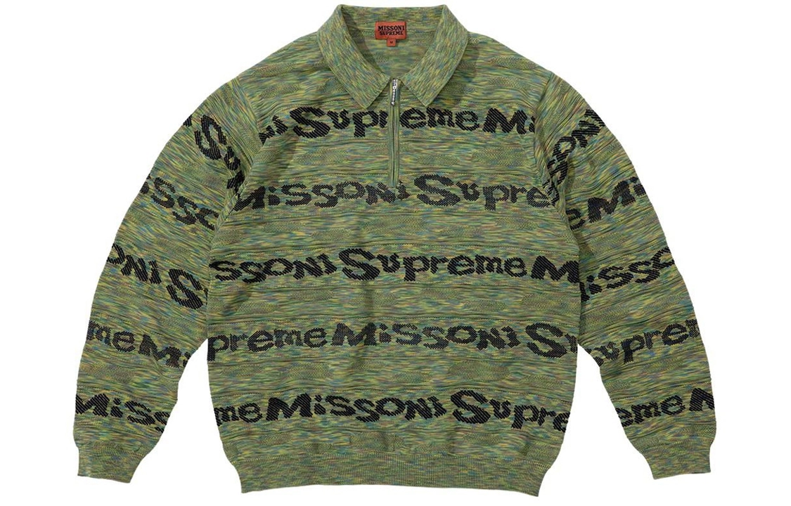 Supreme FW21 Week 13 x MISSONI FW21 Zip LS Polo LogoPolo