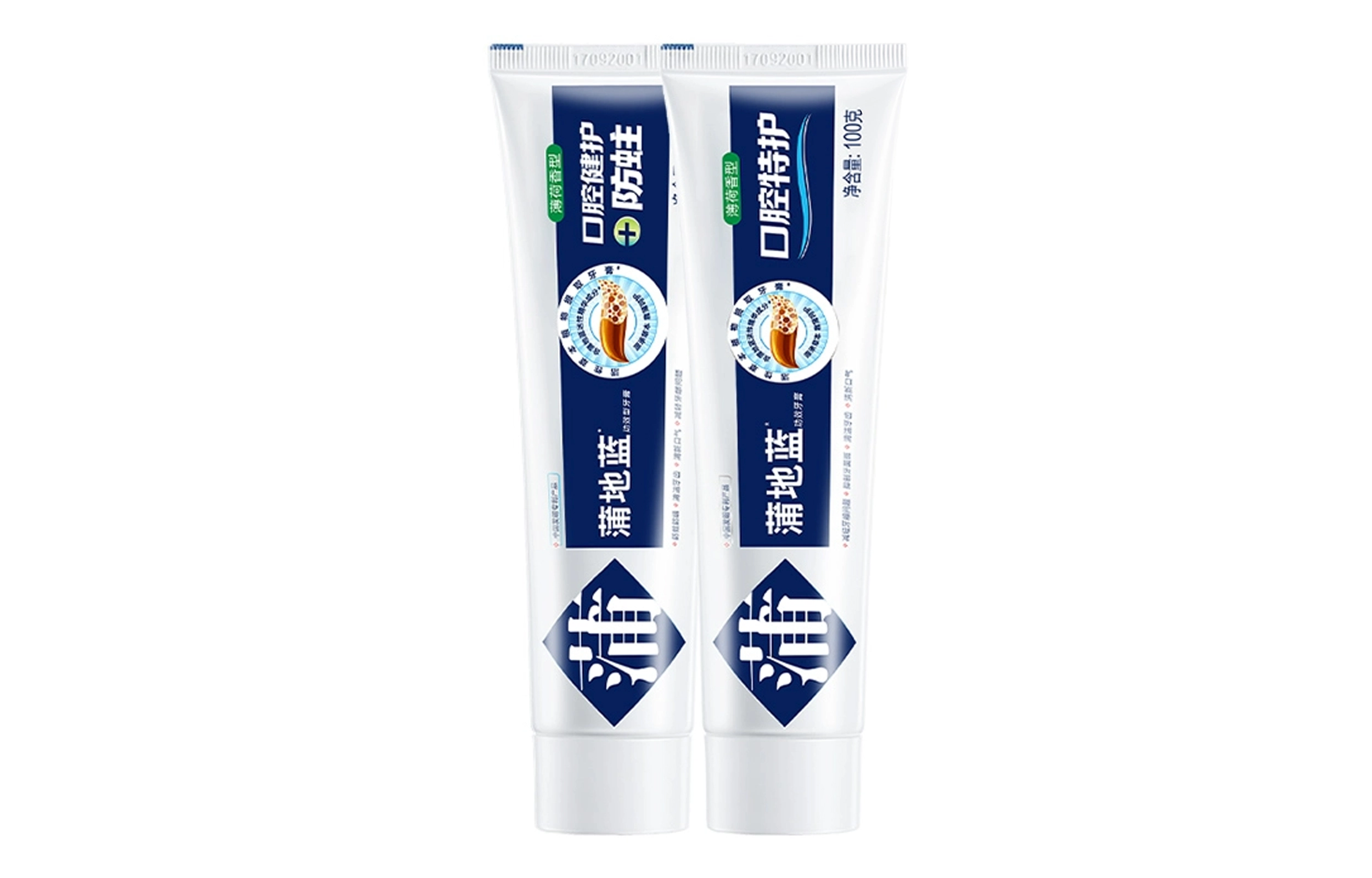 蒲地蓝口腔特护牙膏留兰味薄荷味减轻牙龈问题抑制牙菌斑清洁牙齿清新口气