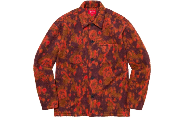 Supreme FW21 Week 14 Paisley Fleece Shirt