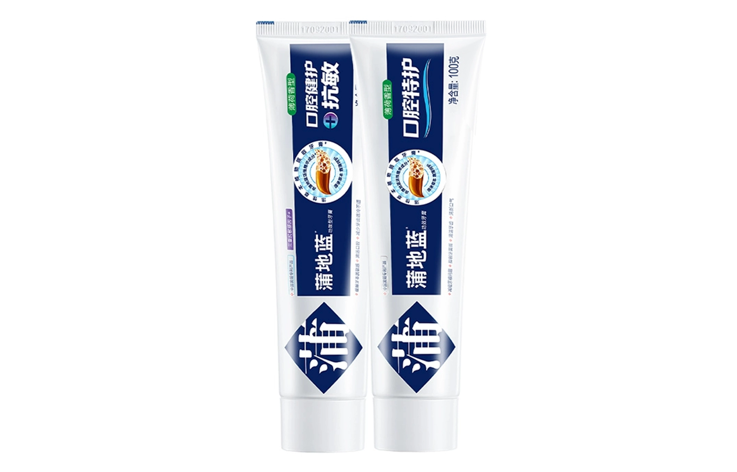 蒲地蓝口腔特护牙膏留兰味薄荷味减轻牙龈问题抑制牙菌斑清洁牙齿清新口气
