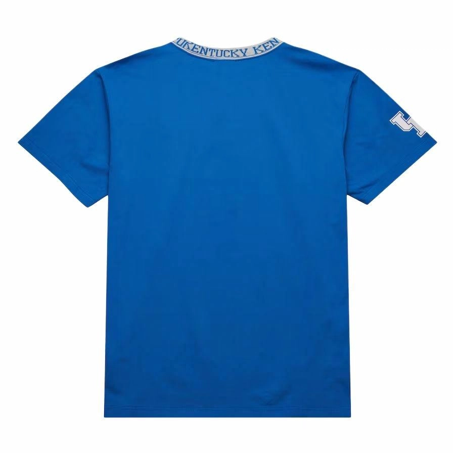 Mitchell Ness x NCAA Kentucky Wildcats Jacquard Ringer T