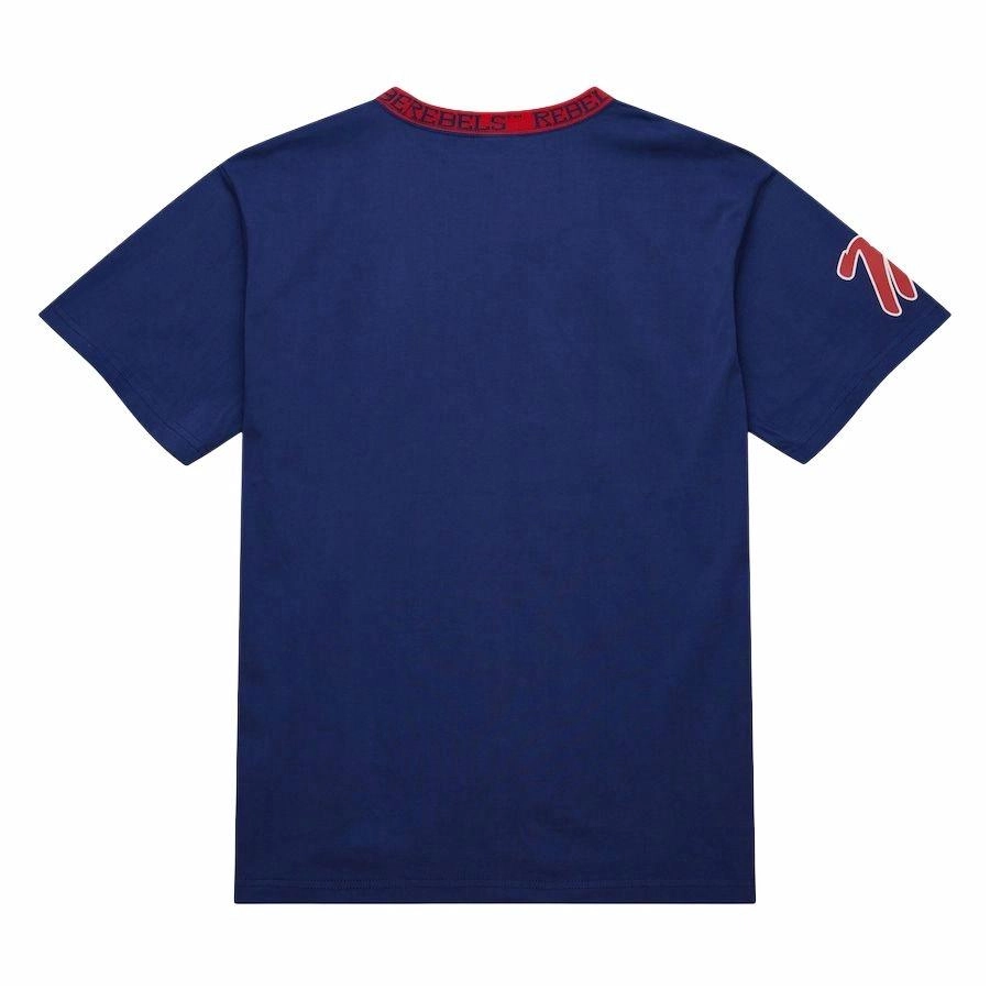 Mitchell Ness x NCAA Ole Miss Rebels Jacquard Ringer T