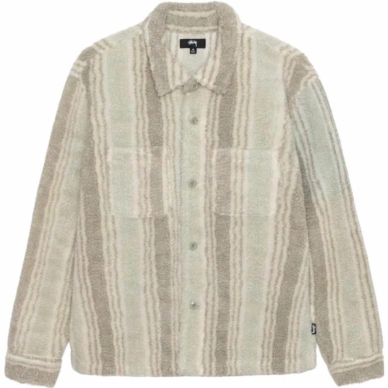 Stussy FW 23 Stripe Sherpa Shirt