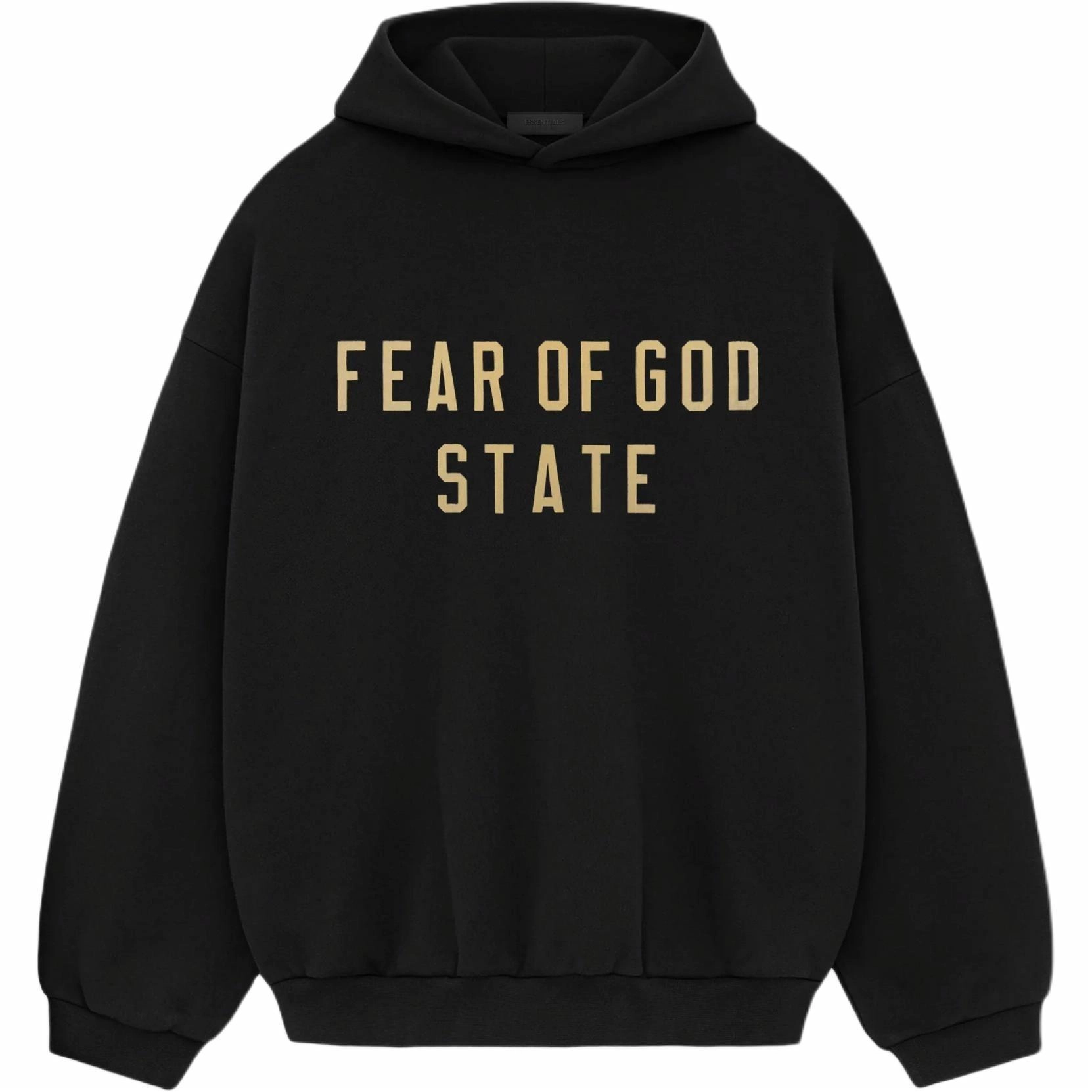 Fear of God Essentials Fall24 BACK TO SCHOOL Fleece Hoodie Logo BLACK