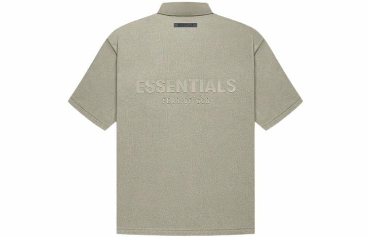 Fear of God Essentials FW21 Ss Polo Pistachio LogoPolo