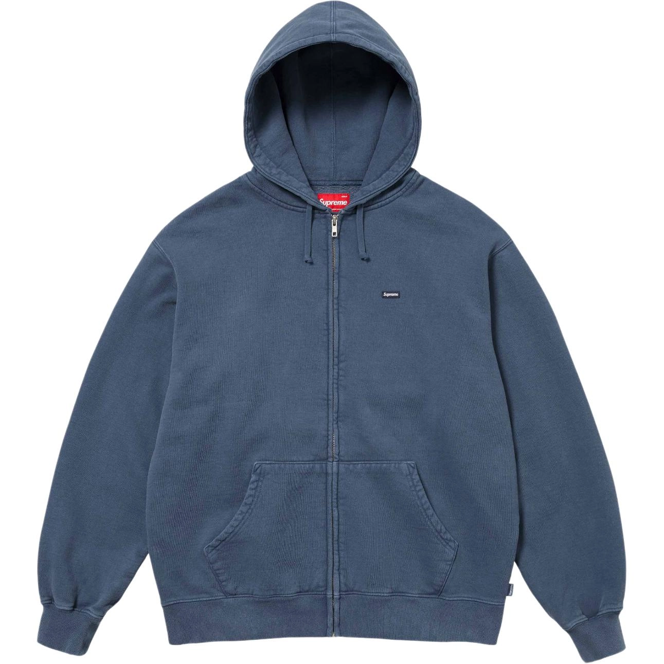 Supreme SS24 WEEK15 OVERDYED SMALL BOX ZIP UP HOODED SWEATSHIRT
