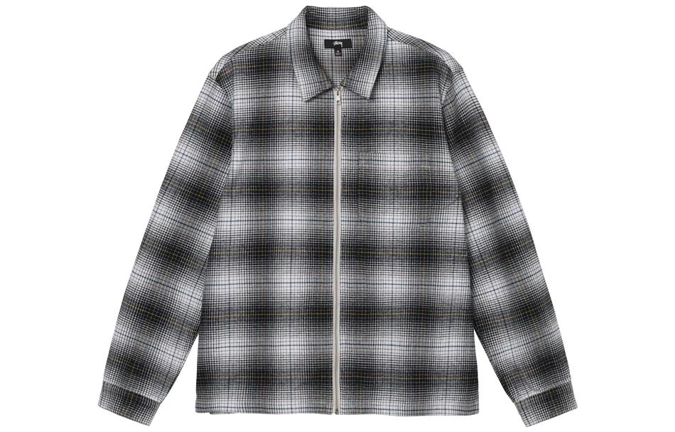 Stussy Paul Shadow Plaid Zip Shirt