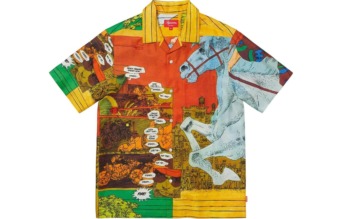 Supreme SS23 Week 1 RONIN SILK SS SHIRT L