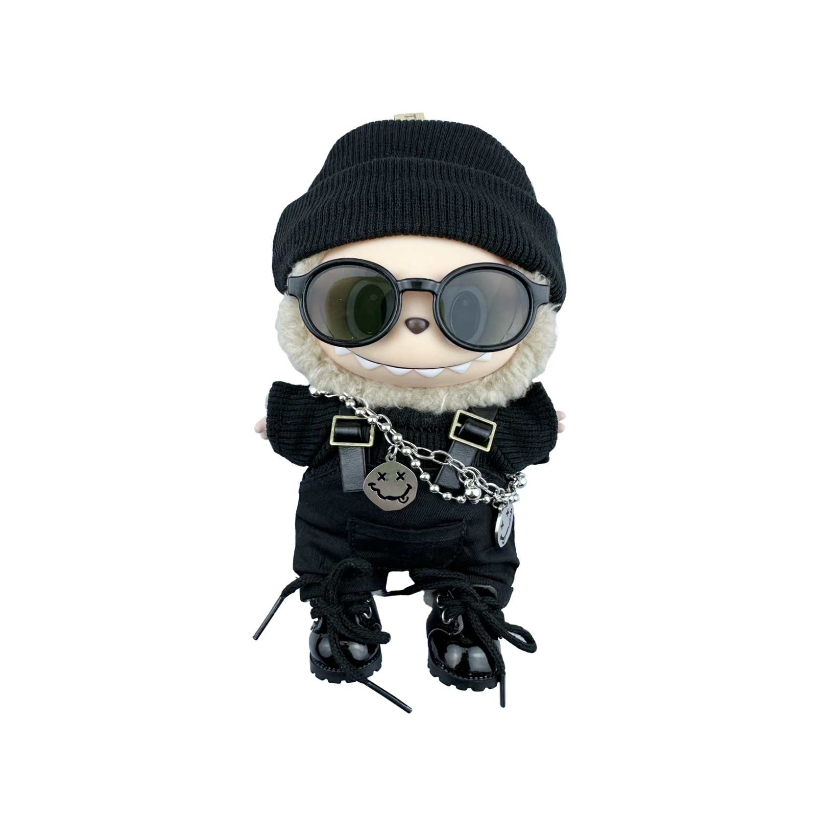 POP MART Labubu THEMONSTERS ALL BALCK Crush 17cm