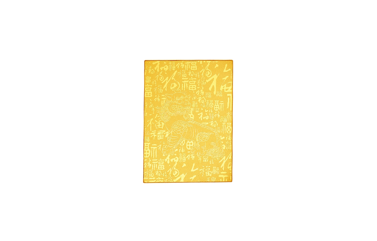 周六福 九华山联名系列 好运加一葫芦福禄招财事事圆满地藏王菩萨新中式攒金纪念转运收藏价值 手机金贴 挂件 男女同款情侣款