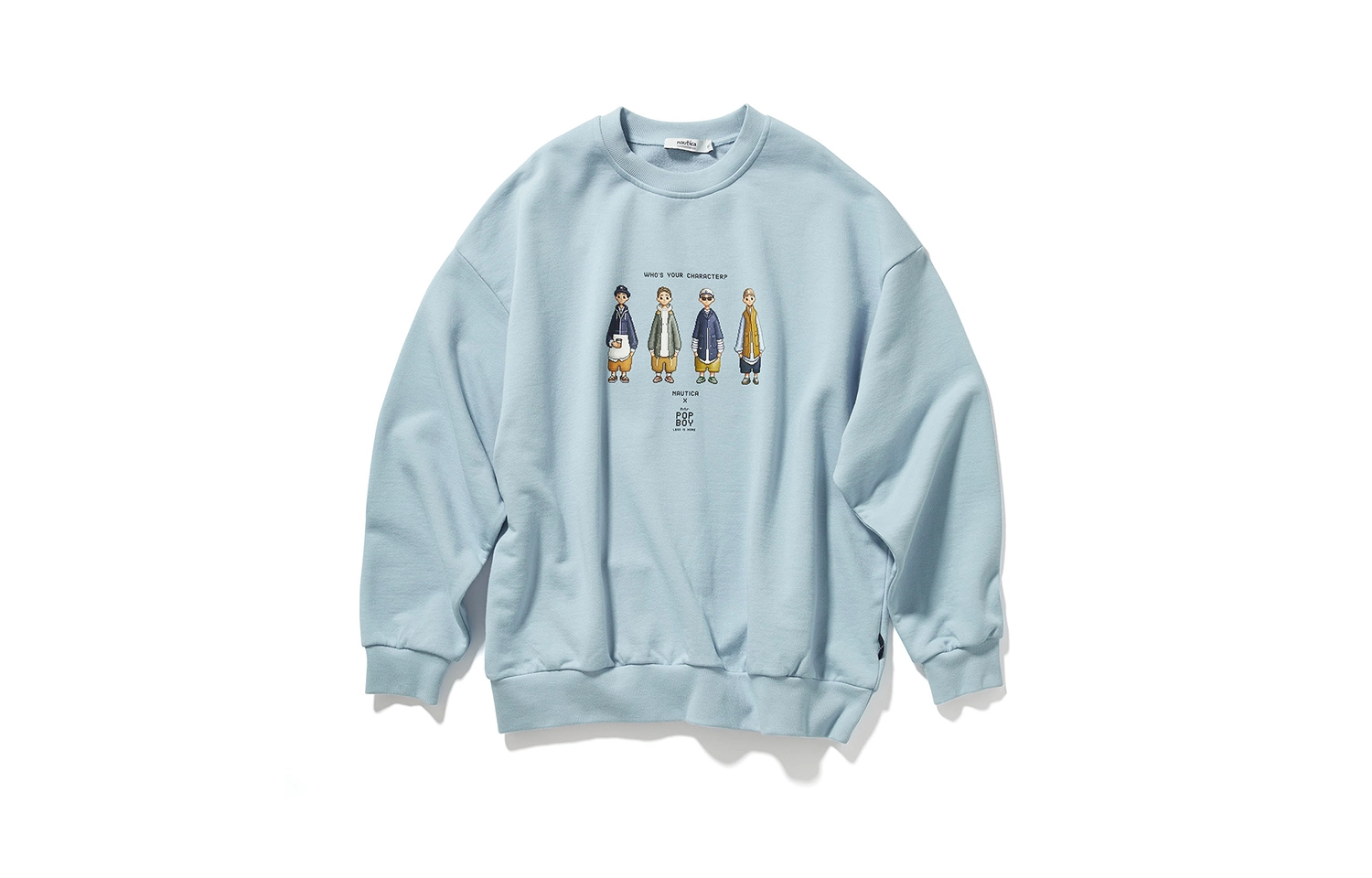nautica white sail x POPBOY FW23 Logo