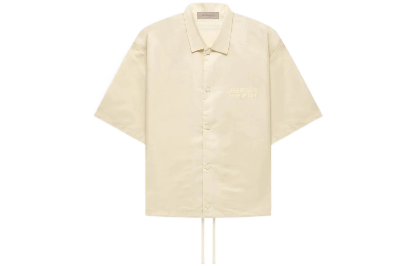 Fear of God Essentials FW22 Ss Nylon Shirt Egg Shell