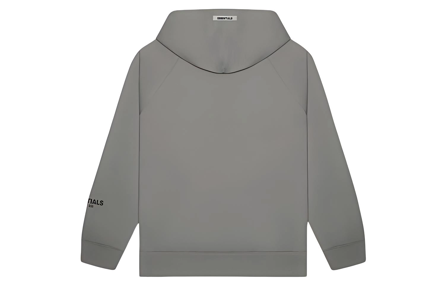 Fear of God Essentials FW20 3D Silicon Applique Pullover Hoodie Charcoal Cement Logo